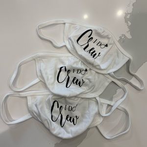 30 Wedding masks for guests “I Do Crew”